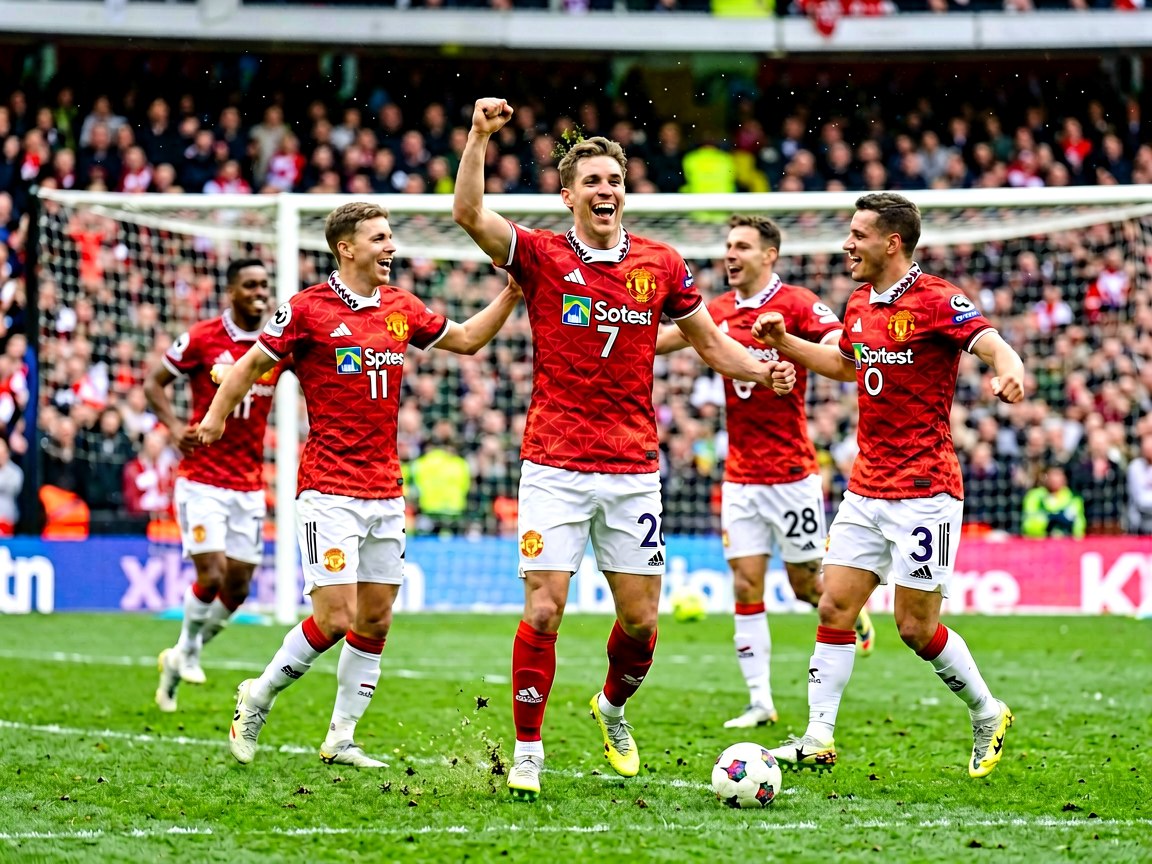 球员进球后庆祝瞬间